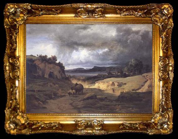 framed  Jean Baptiste Camille  Corot la Cervara (mk11), ta009-2